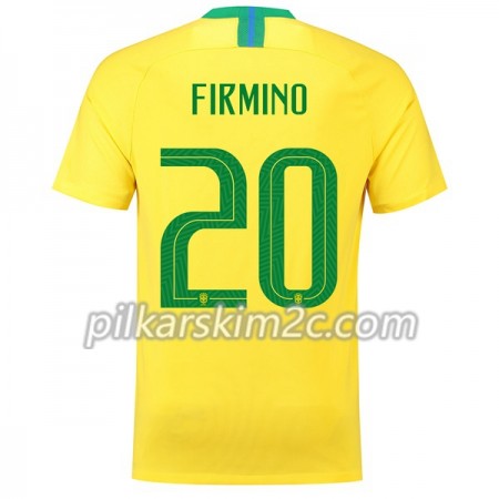 Koszulka Brazylia Firmino 20 Główna Mistrzostwa Świata 2018 - Koszulki Piłkarskie